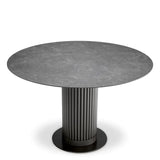 Dining Table Volterra Round
Bronze finish | ceramic marble look top
