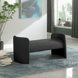 Peyton Contemporary Bench with Rounded Arms for Stylish Seating in Bedroom or Entryway Décor