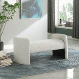 Peyton Contemporary Bench with Rounded Arms for Stylish Seating in Bedroom or Entryway Décor