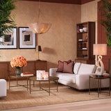 Coffee Table Sorrento Antique brass finish | clear glass top