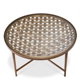 Coffee Table Sorrento Antique brass finish | clear glass top