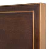 Bed Frame Camelot Queen size
Brown oak veneer | brushed brass finish