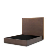 Bed Frame Camelot Queen size
Brown oak veneer | brushed brass finish