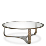 Coffee Table Cambronne Bronze finish | clear glass top