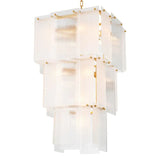 Chandelier Giardano
Clear glass | frosted glass | antique brass finish