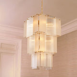 Chandelier Giardano
Clear glass | frosted glass | antique brass finish
