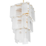 Chandelier Giardano
Clear glass | frosted glass | antique brass finish