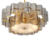 Chandelier Silvano
Smoke glass | frosted glass | antique brass finish