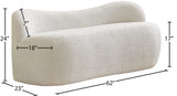 Flair Contemporary Bench with Curved Back - Elegant Seating Solution for Modern Home Decor