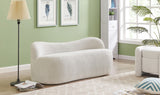 Flair Contemporary Bench with Curved Back - Elegant Seating Solution for Modern Home Decor