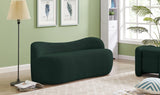 Flair Contemporary Bench with Curved Back - Elegant Seating Solution for Modern Home Decor