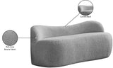Flair Contemporary Bench with Curved Back - Elegant Seating Solution for Modern Home Decor