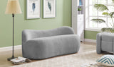 Flair Contemporary Bench with Curved Back - Elegant Seating Solution for Modern Home Decor
