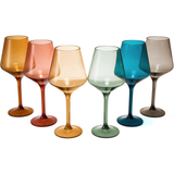 Floating Wine Glasses for Pool - Set of 2-18 OZ (Smoke)