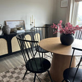 Saigong 42" Oak Round Dining Table