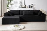 NOUVA 108" Chenille Left Chaise Sectional