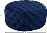 Addison Velvet Upholstered Ottoman