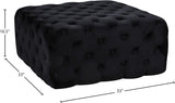Ariel Velvet Upholstered Ottoman