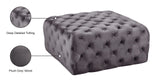 Ariel Velvet Upholstered Ottoman