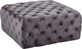 Ariel Velvet Upholstered Ottoman