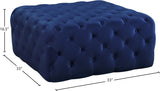 Ariel Velvet Upholstered Ottoman