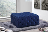 Ariel Velvet Upholstered Ottoman