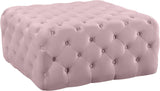 Ariel Velvet Upholstered Ottoman