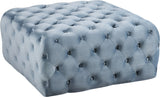 Ariel Velvet Upholstered Ottoman