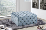 Ariel Velvet Upholstered Ottoman