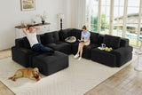 CORDELIA 116" 5-Seater Sectional with 2 Ottomans