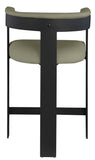 Romeo - Faux Leather Counter Stool With Black Base (Set of 2)