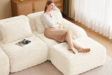 LAURENT 146" 4-Seater Sofa with 2 Ottomans