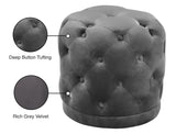 Harper Velvet Upholstered Stool