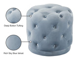 Harper Velvet Upholstered Stool