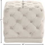 Stella Velvet Upholstered Stool