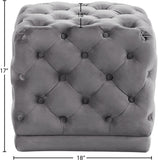 Stella Velvet Upholstered Stool