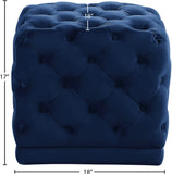 Stella Velvet Upholstered Stool