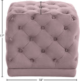 Stella Velvet Upholstered Stool