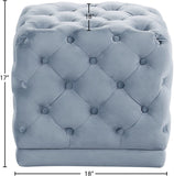 Stella Velvet Upholstered Stool