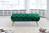 Amara Luxury Velvet Bench with Gold Stainless Steel Legs for Contemporary Home Elegance and Comfort