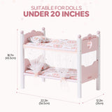 ROBUD Pink Princess Bunk Bed