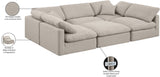Indulge Luxurious Modular Sectional Sofa with Overstuffed Cushions for Ultimate Comfort and Style