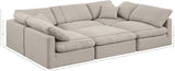 Indulge Luxurious Modular Sectional Sofa with Overstuffed Cushions for Ultimate Comfort and Style