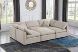 Indulge Luxurious Modular Sectional Sofa with Overstuffed Cushions for Ultimate Comfort and Style