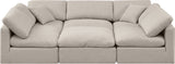 Indulge Luxurious Modular Sectional Sofa with Overstuffed Cushions for Ultimate Comfort and Style