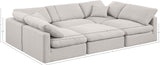 Indulge Luxurious Modular Sectional Sofa with Overstuffed Cushions for Ultimate Comfort and Style