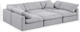 Indulge Luxurious Modular Sectional Sofa with Overstuffed Cushions for Ultimate Comfort and Style