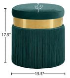 Yasmine Velvet Upholstered Stool