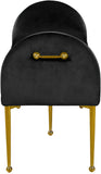 Owen Elegant Velvet Bench with Polished Gold Legs, Chic Design for Bedroom or Entryway Seating