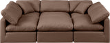 Indulge Luxurious Modular Sectional Sofa with Overstuffed Cushions for Ultimate Comfort and Style